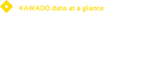 一目で分かるKAWADOデータ